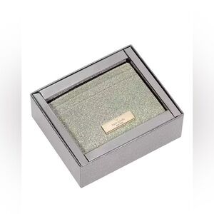 Kate Spade Sparkling Seafoam Green Card Holder